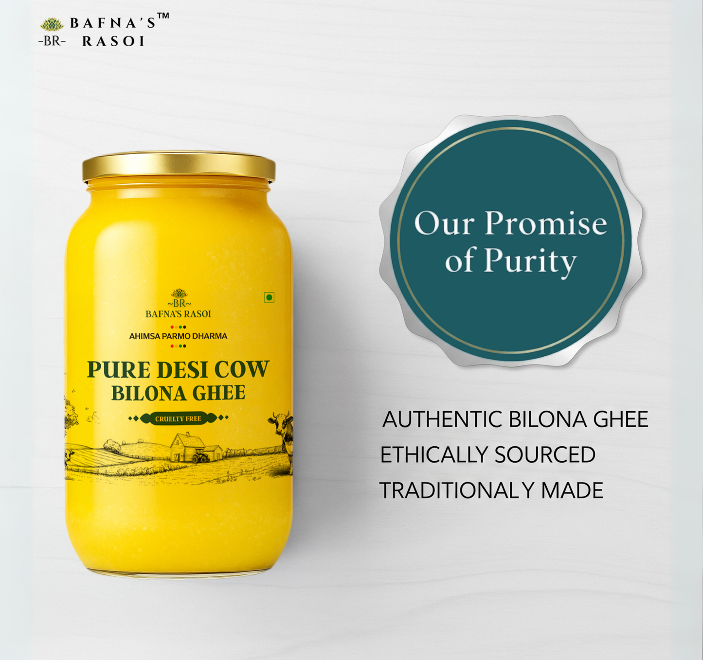 Pure Desi Cow Bilona Ghee